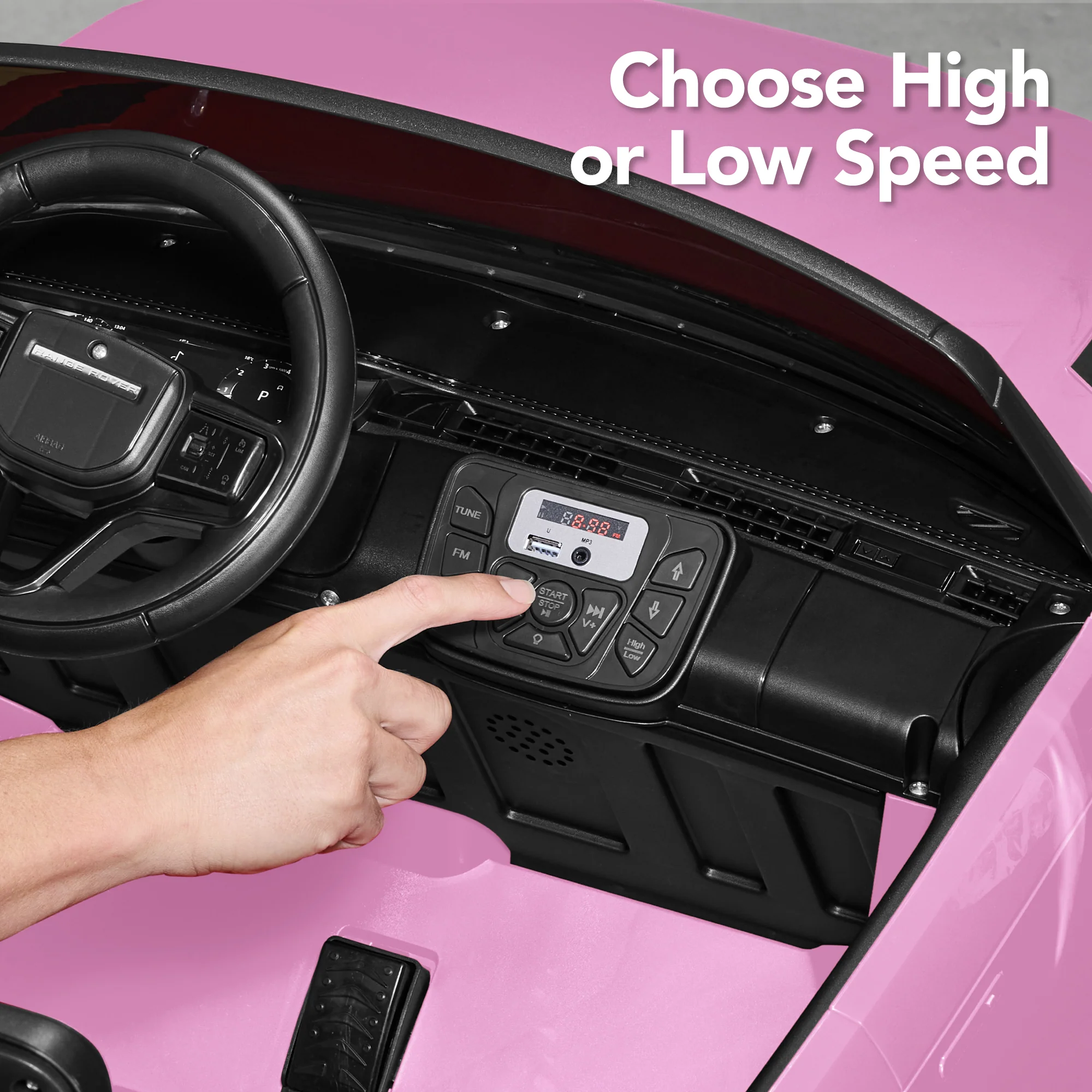 24V 2-Seater Licensed Range Rover Sport Ride-On Car w/ Parent Control