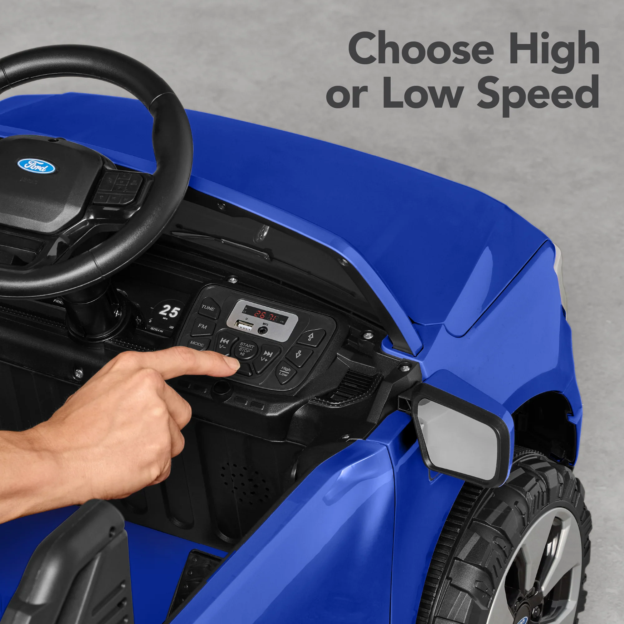 12V Kids Ride On Car Officially Licensed Ford Lightning w/ Remote, 2 Speeds