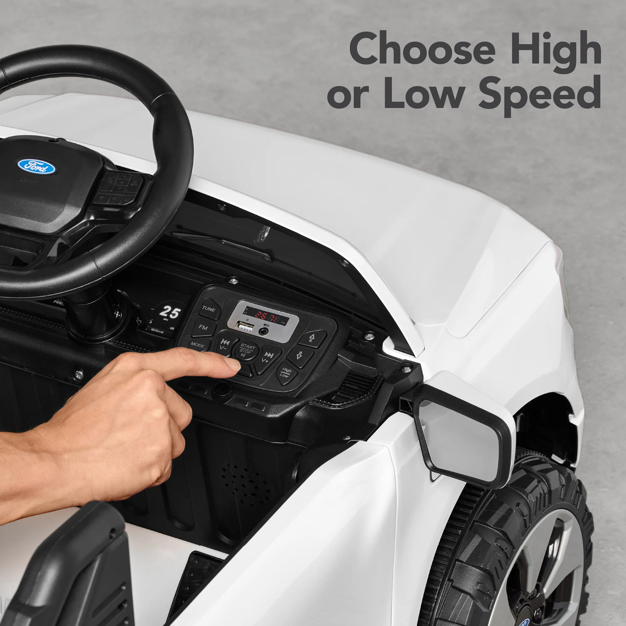 12V Kids Ride On Car Officially Licensed Ford Lightning w/ Remote, 2 Speeds