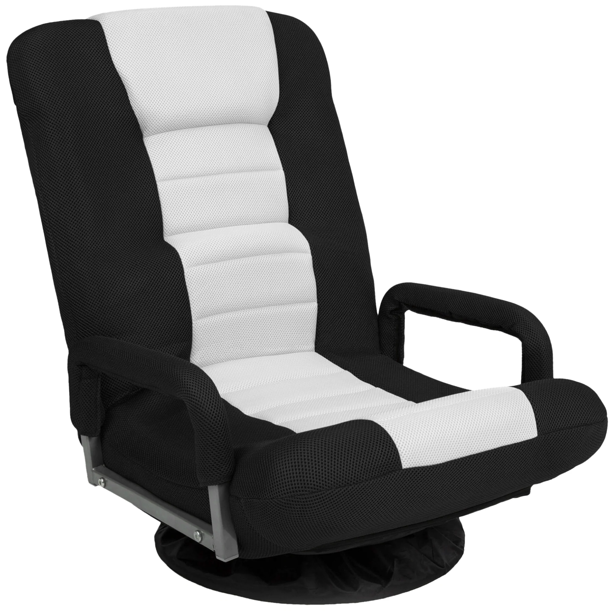Gaming Floor Chair w/ 360-Degree Swivel, Armrest, Adjustable Backrest