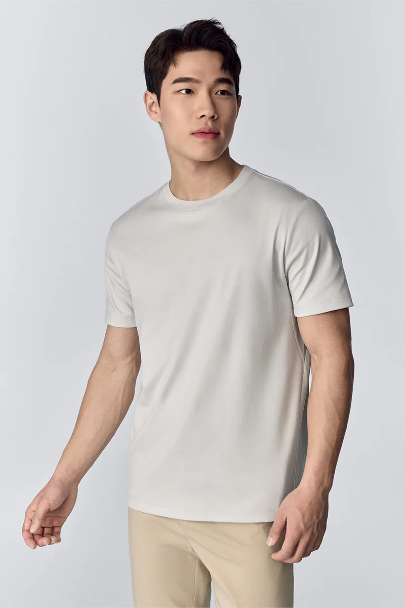 InstantCool Jersey Crew Neck T-Shirt | Light Grey GYFL01