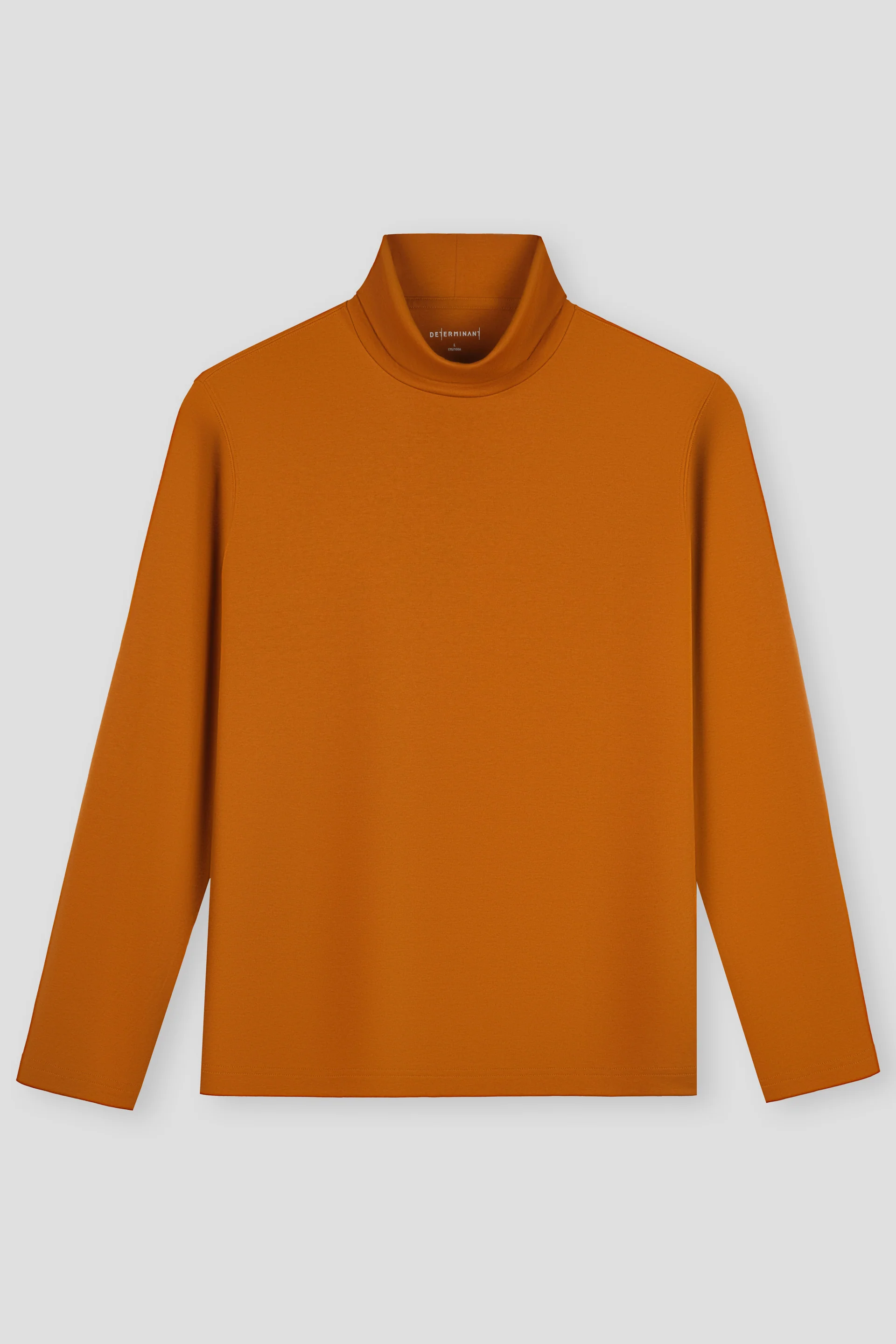 Merino-Blend Turtleneck Long Sleeve T-Shirt | Apricot Orange PT1163