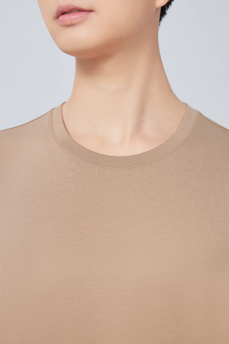 Super Soft Crew Neck T-Shirt | Khaki KKE169