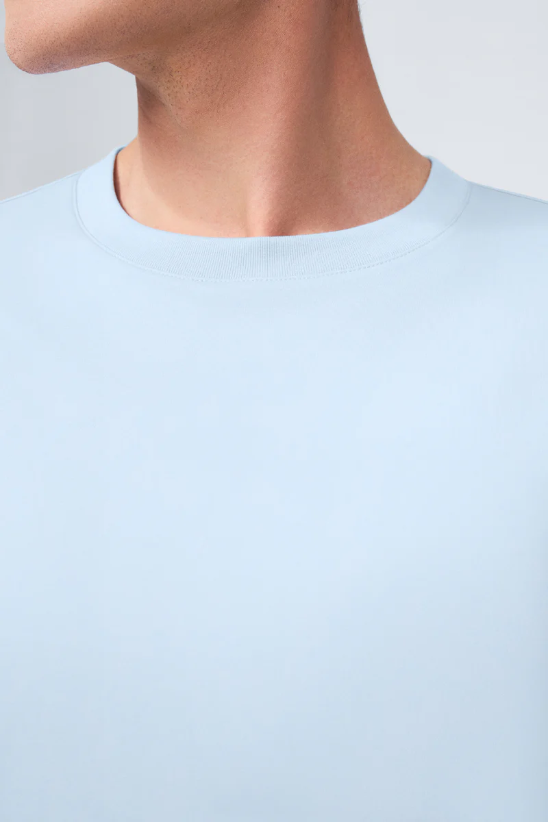 InstantCool Jersey Crew Neck T-Shirt | Light Blue BLE249