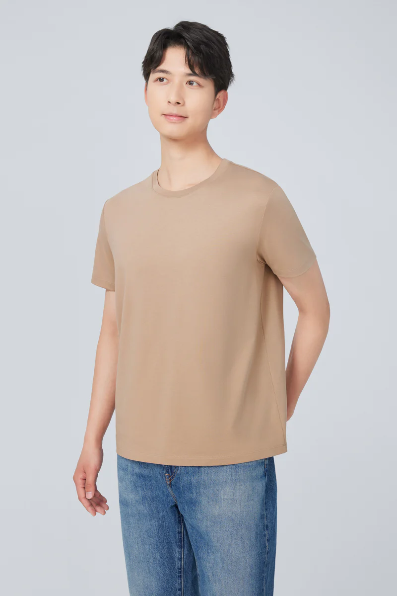 Super Soft Crew Neck T-Shirt | Khaki KKE169