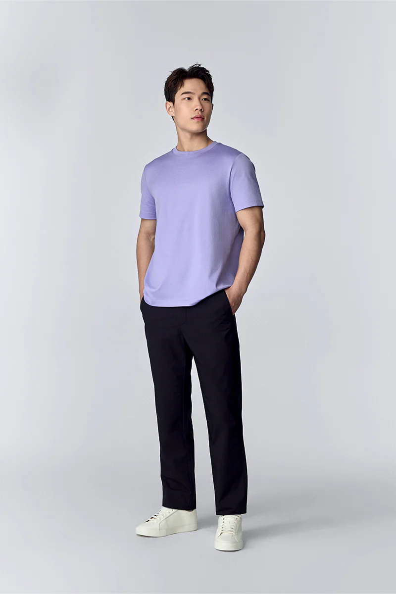 Regal Crew Neck T-Shirt | Lavender Purple PT3931