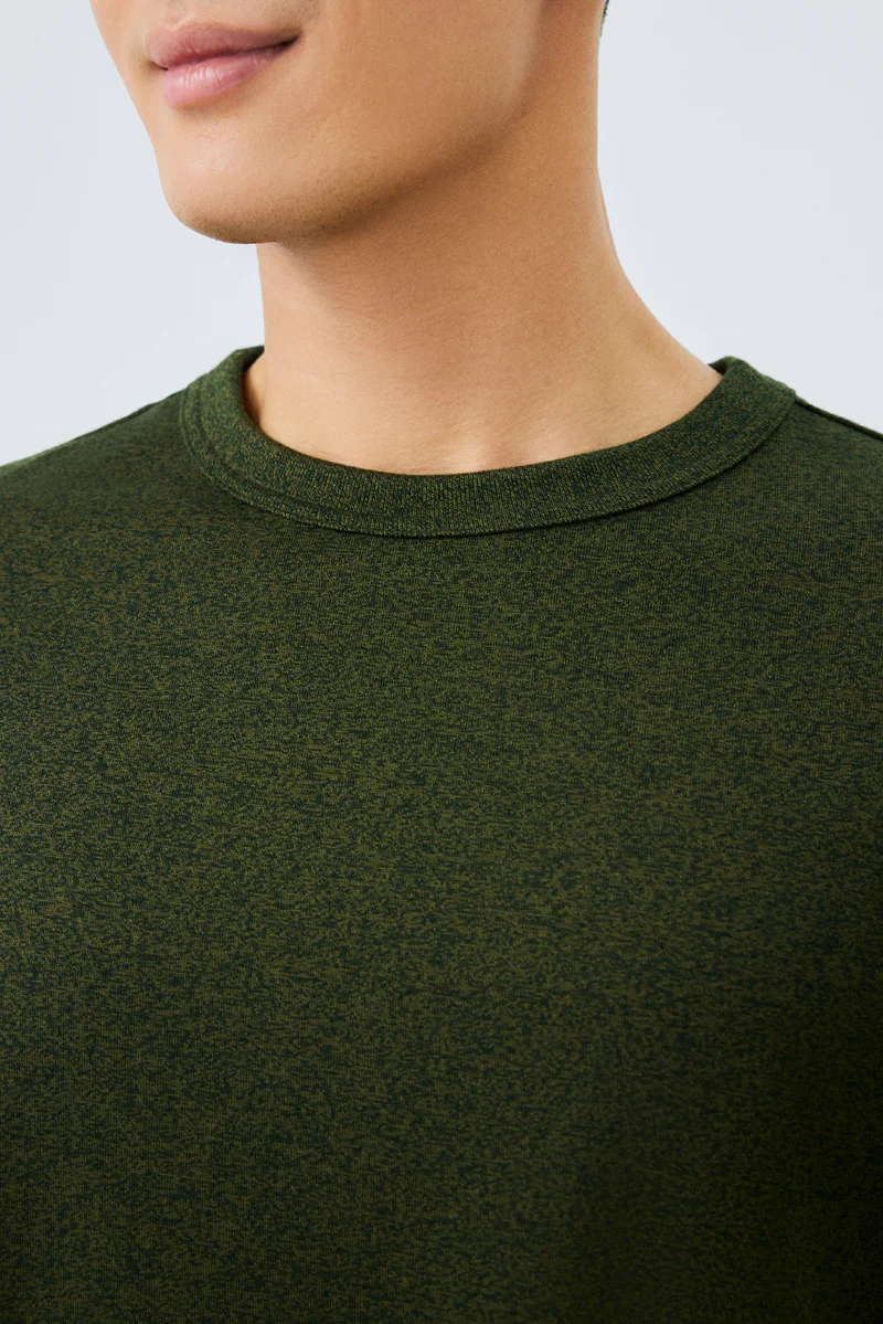 Waterless Dye Relaxed-Fit T-Shirt | Dark Green GN0609