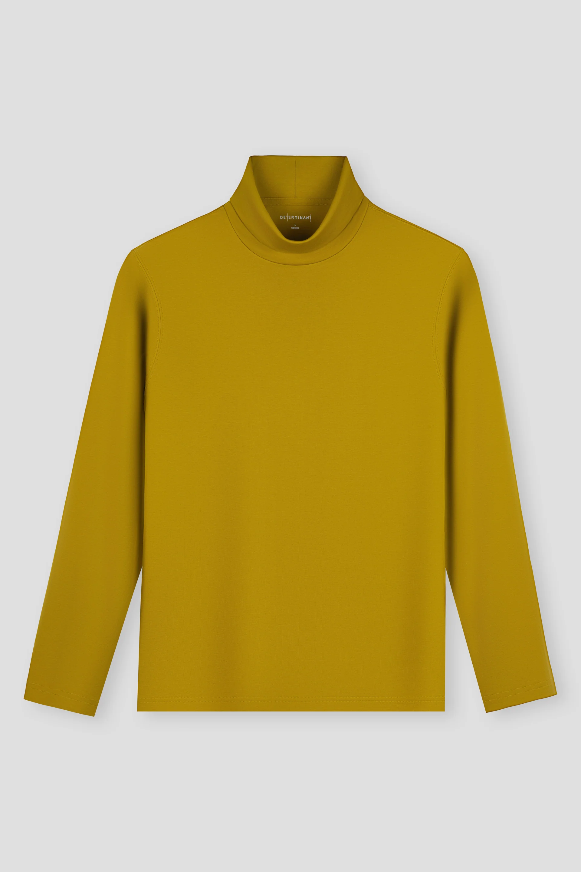 Merino-Blend Turtleneck Long Sleeve T-Shirt | Palm Yellow PT0839