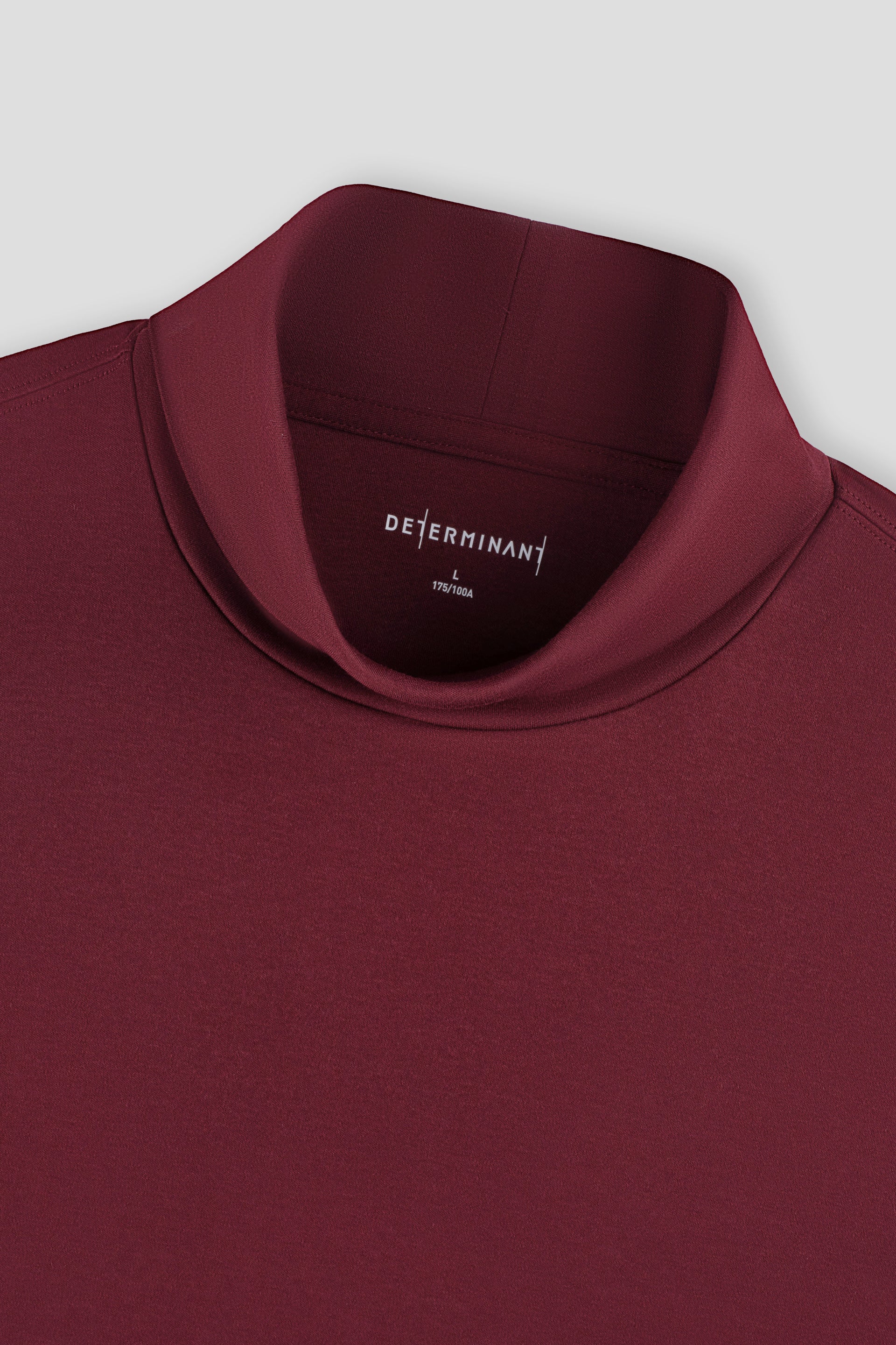Merino-Blend Turtleneck Long Sleeve T-Shirt | Plum Burgundy PT1627