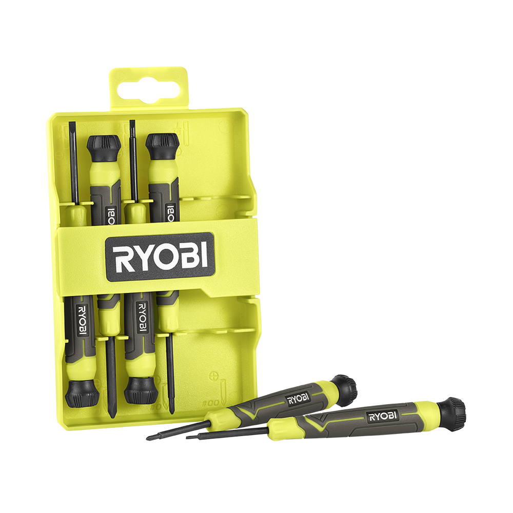 6-Piece Precision Screwdriver Set with Cushion Grip Handles