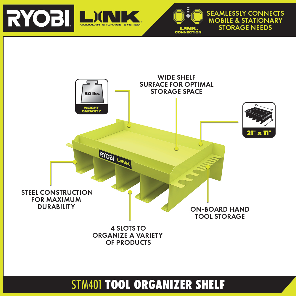 LINK TOOL ORGANIZER SHELF