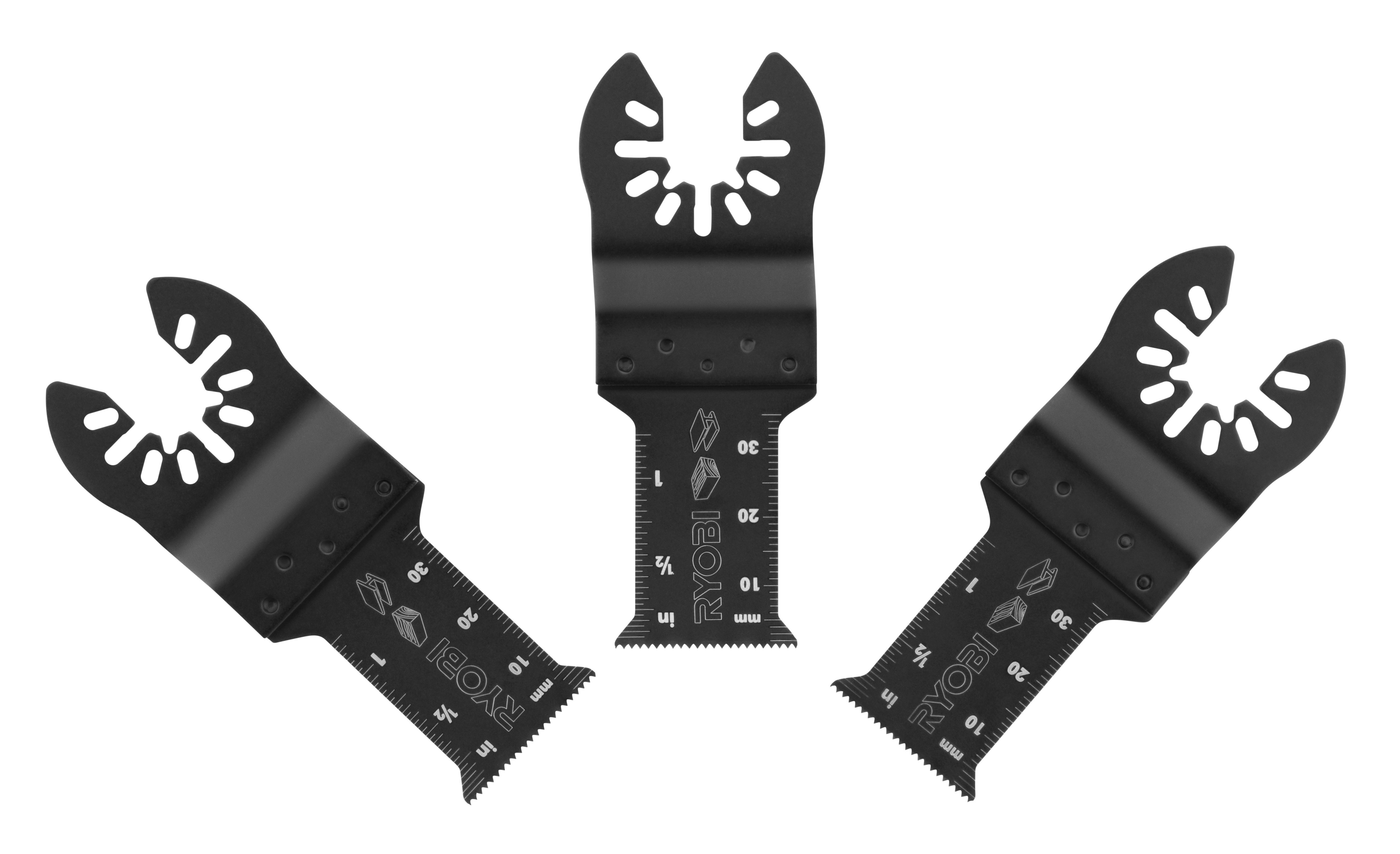 3 PC. Wood/Metal Plunge Blade Set