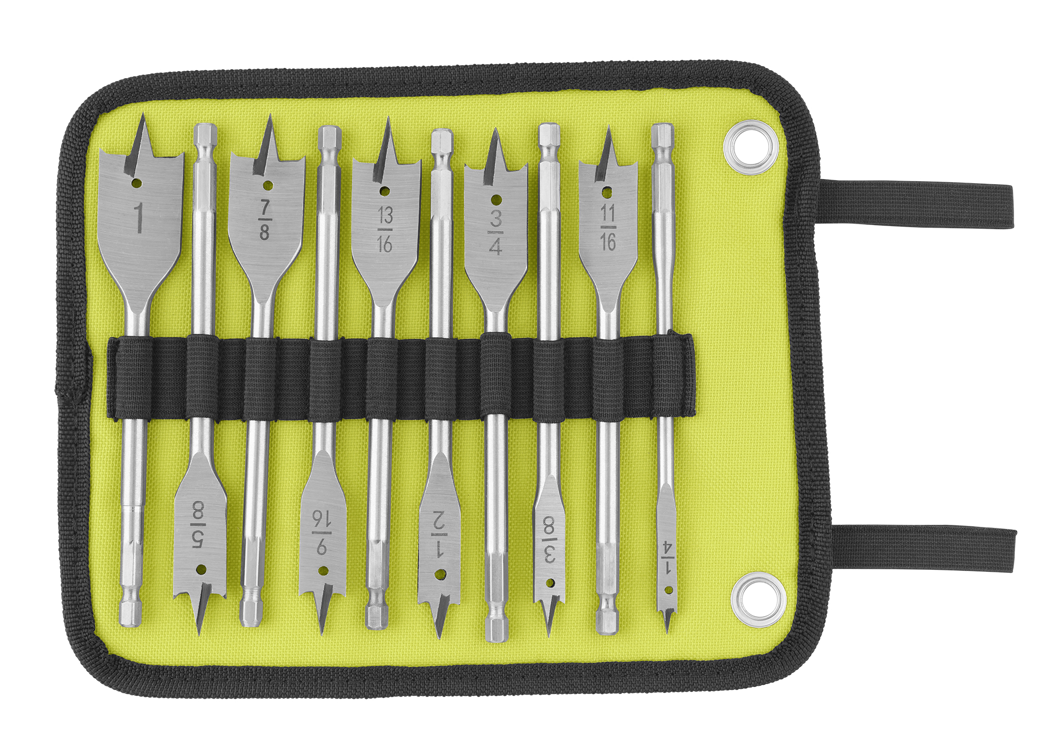 10 PC. WOOD SPADE BIT SET