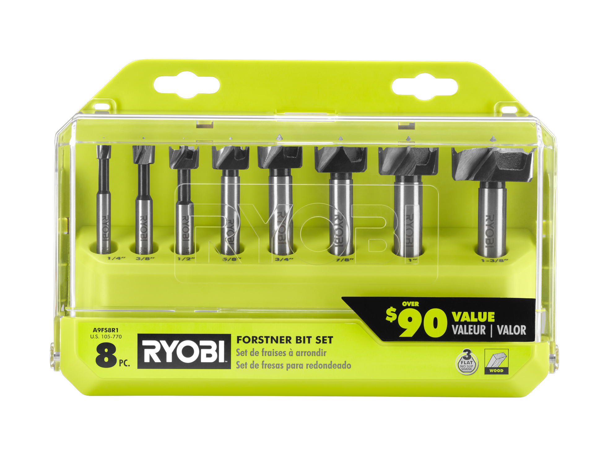 8 PC. Forstner Bit Set