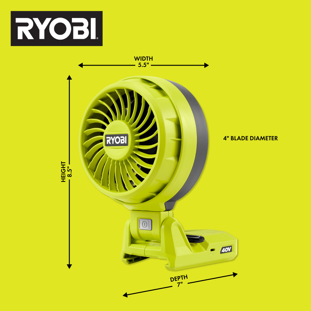40V BATTERY TOPPER FAN