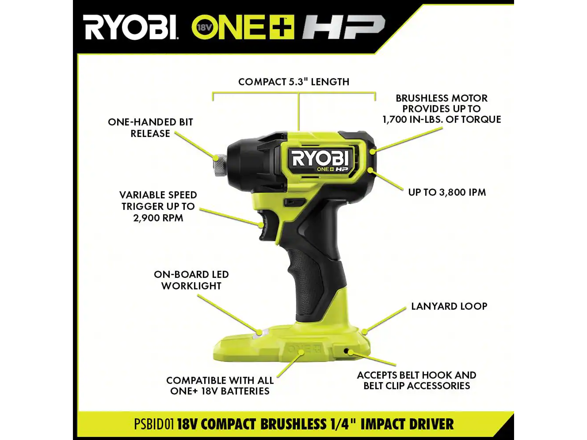 18V Compact Brushless 4-Tool Combo Kit