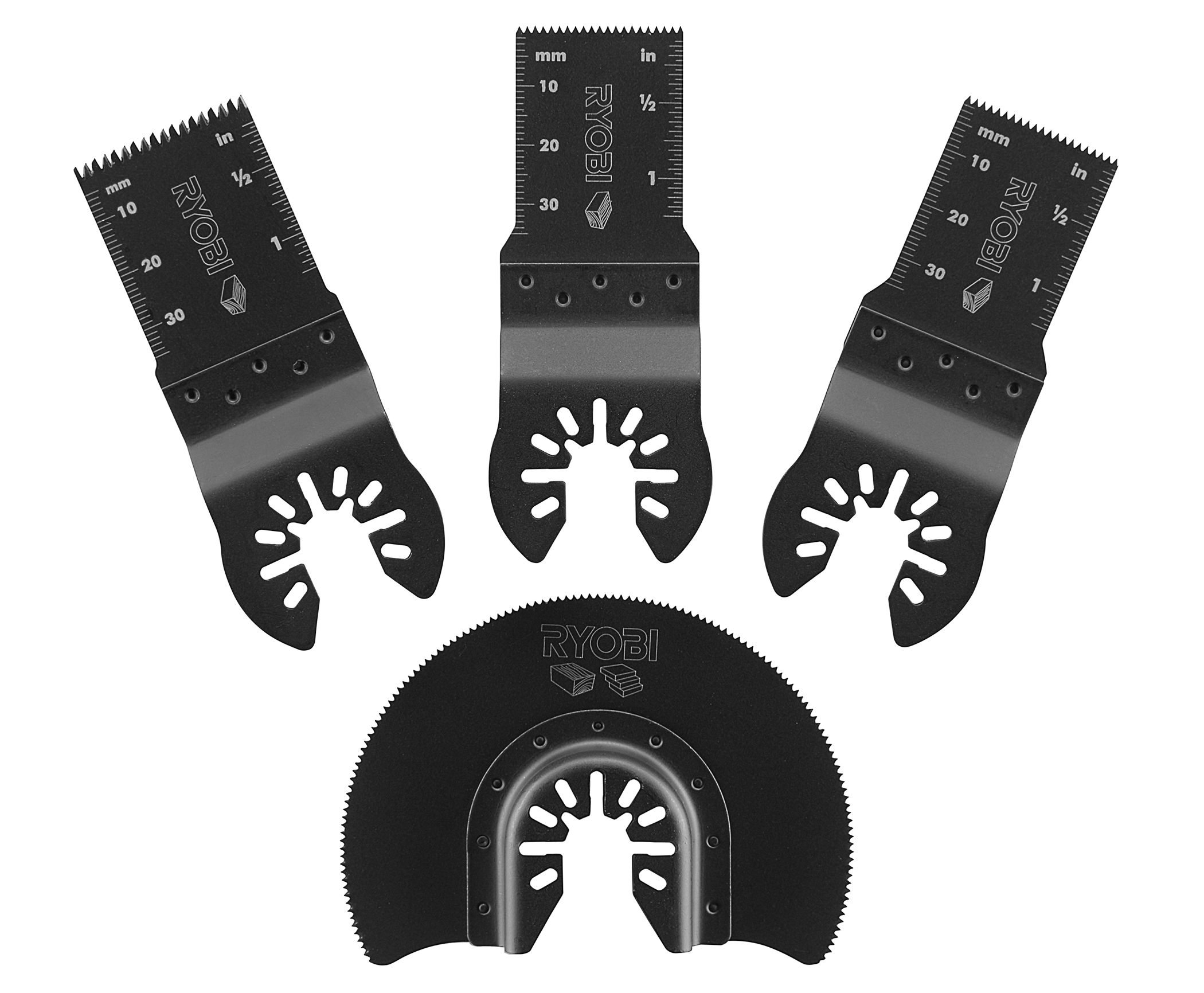 4 PC. WOOD OSCILLATING MULTI-TOOL BLADE SET