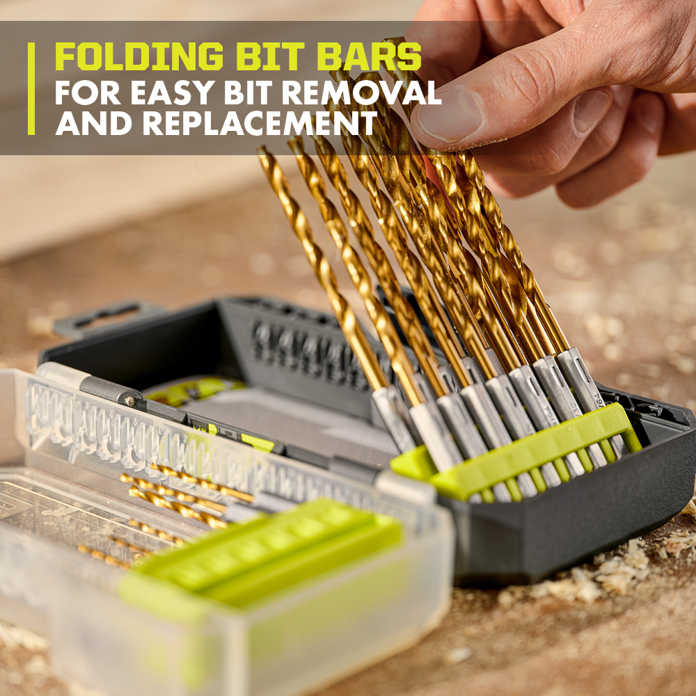 22 PC. TITANIUM DRILL BIT SET