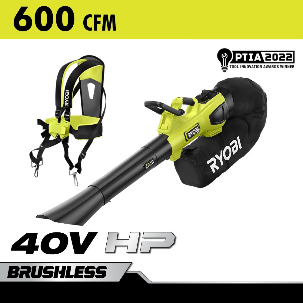 40V HP BRUSHLESS 600 CFM BLOWER/VACUUM