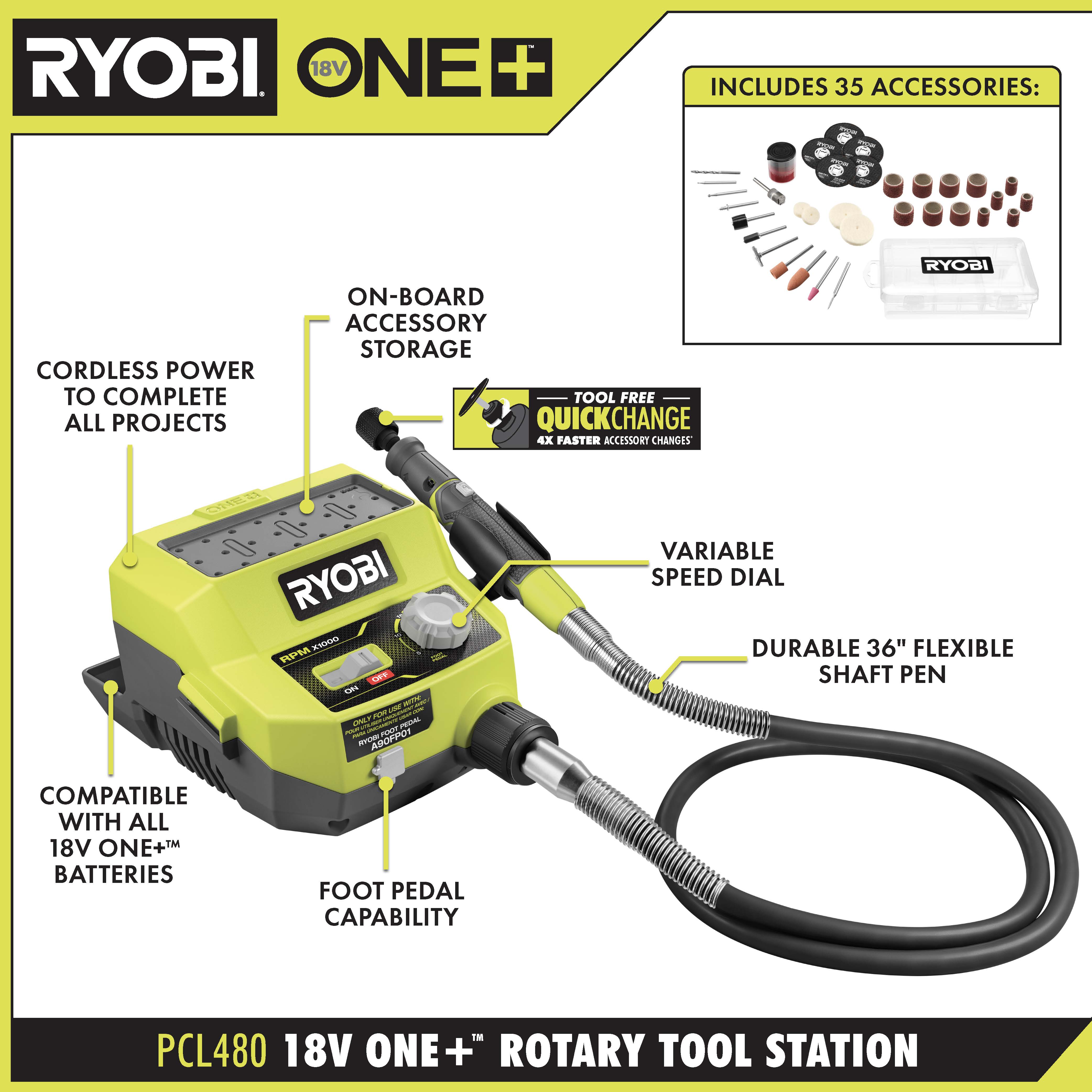18V ONE+ ROTARY TOOL STATION KIT