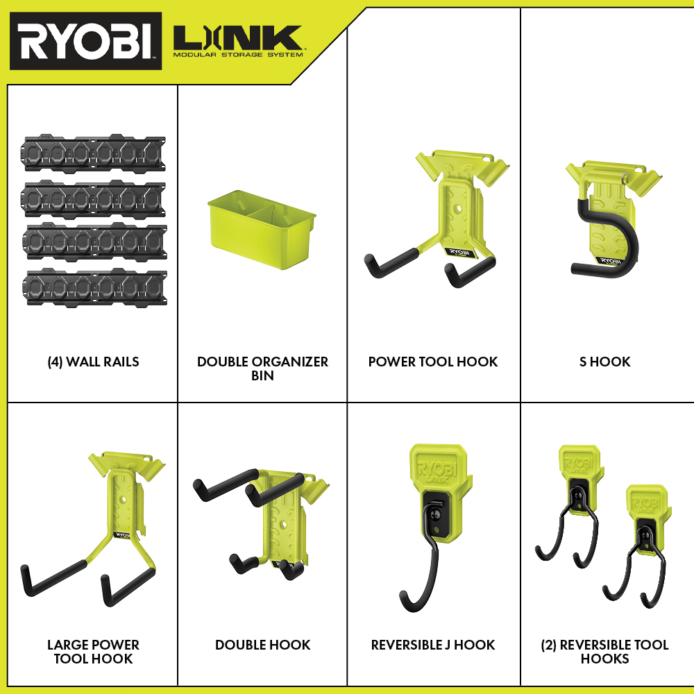 12 PC. LINK WALL STORAGE KIT