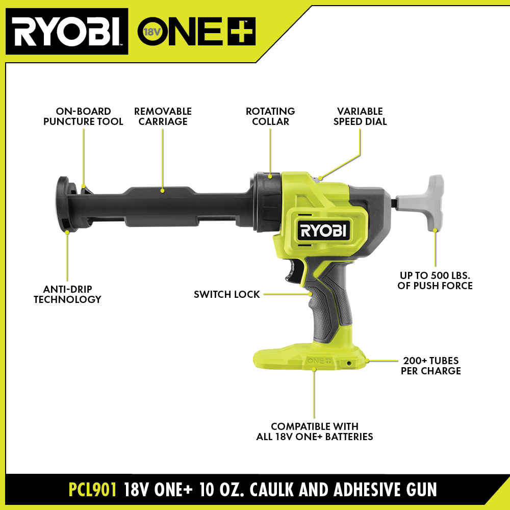 18V ONE+ 10 oz. Caulk and Adhesive Gun Kit