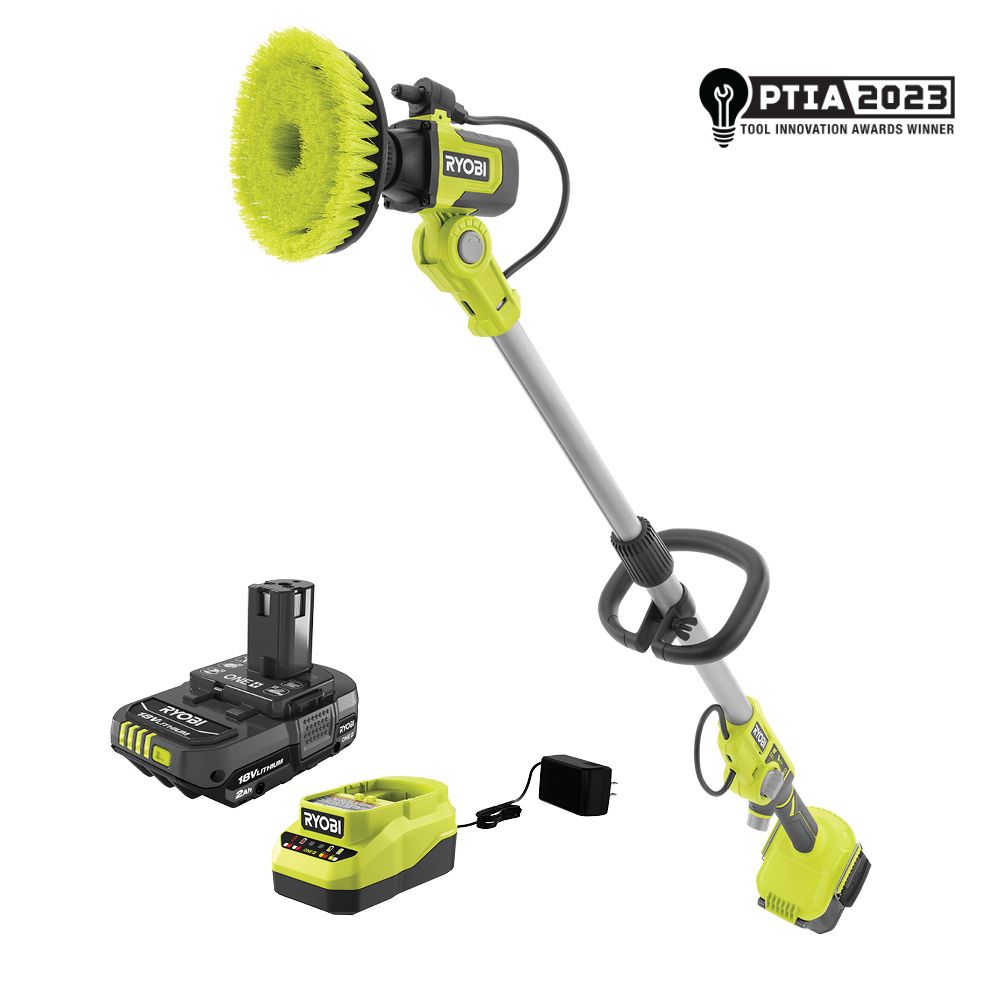 18V ONE+ SOAP DISPENSING TELESCOPING SCRUBBER KIT