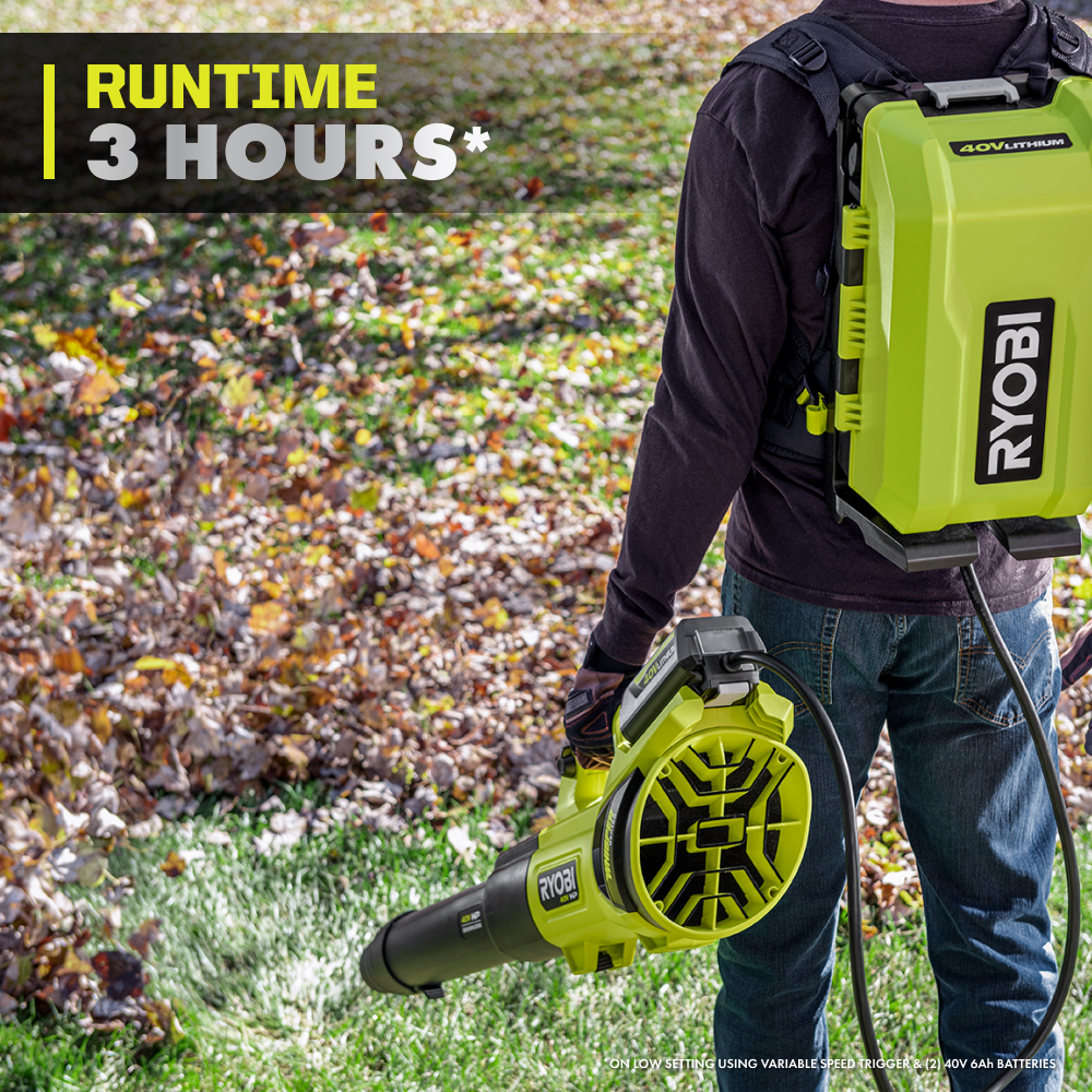 40V HP BRUSHLESS 730 CFM BLOWER & BACKPACK POWER SUPPLY KIT