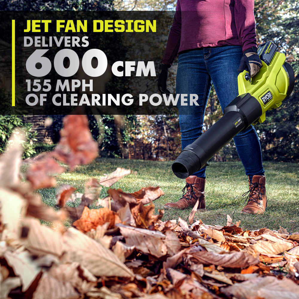 40V HP BRUSHLESS 600 CFM WHISPER SERIES BLOWER & 15