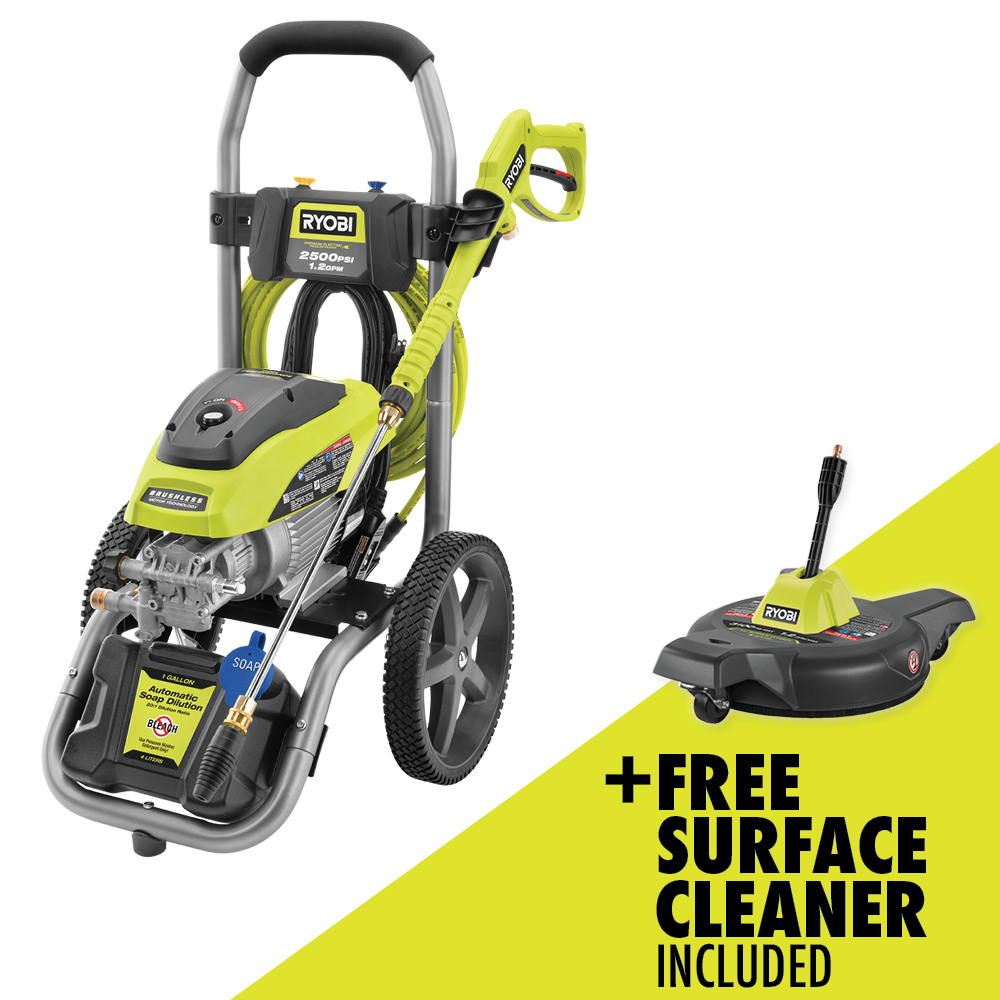 BRUSHLESS 2500 PSI ELECTRIC PRESSURE WASHER WITH FREE 12