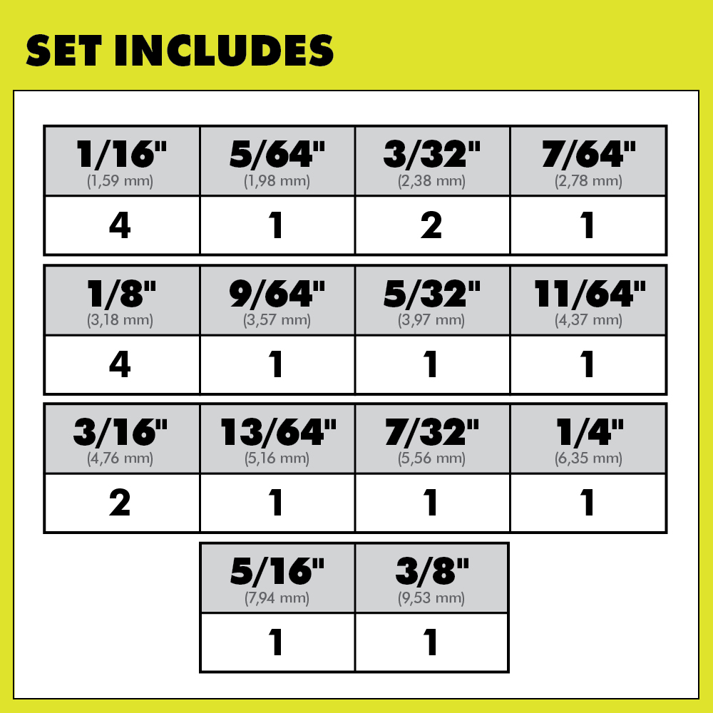 22 PC. TITANIUM DRILL BIT SET