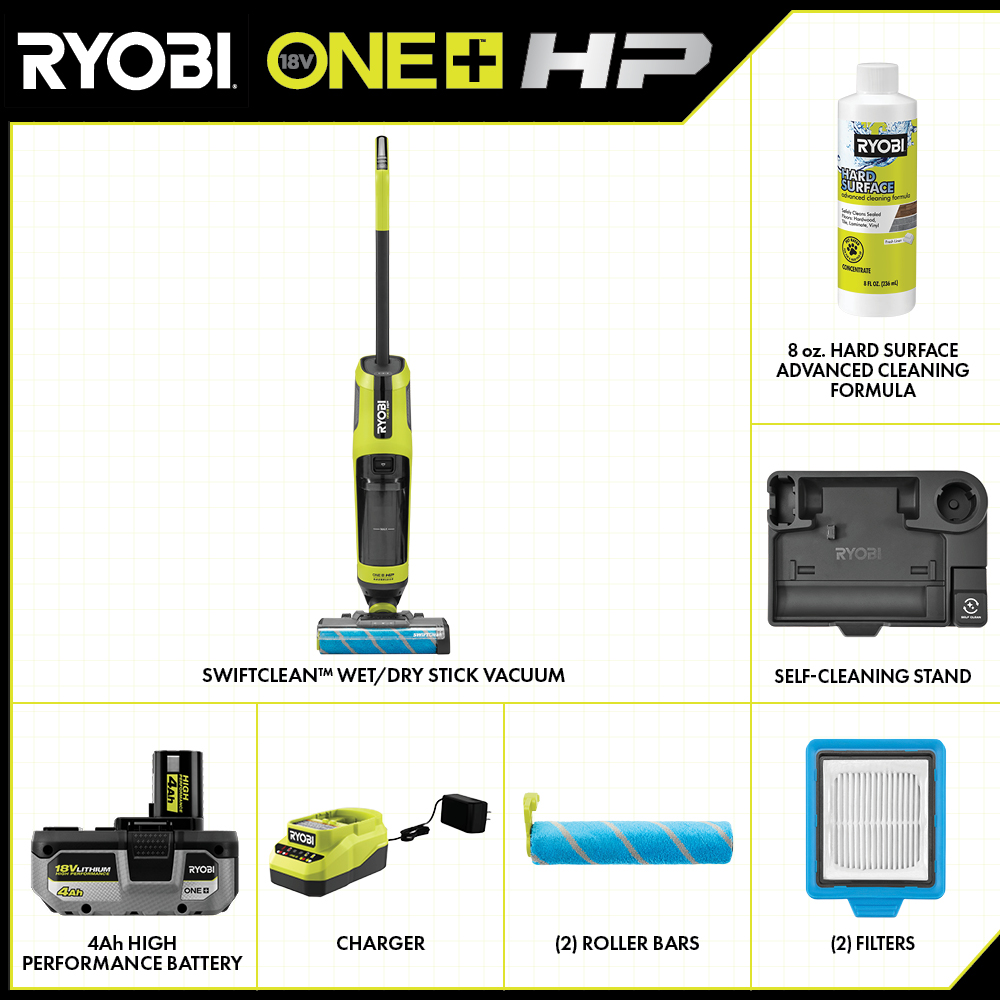 18V ONE+ HP SWIFTCLEAN WET/DRY STICK VACUUM KIT