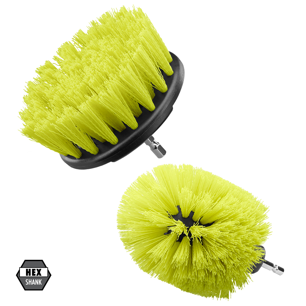 2 PC. MEDIUM BRISTLE BRUSH MULTI-PURPOSE CLEANING KIT