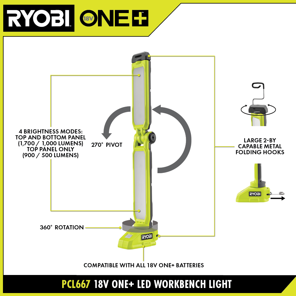 18V ONE+ LED WORKBENCH LIGHT