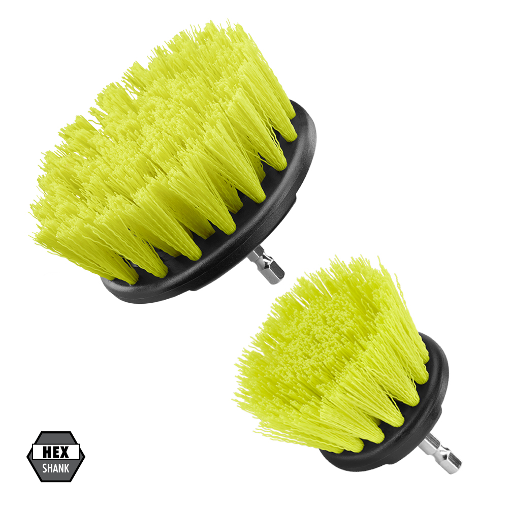 2 PC. MEDIUM BRISTLE BRUSH CLEANING ACCESSORY KIT