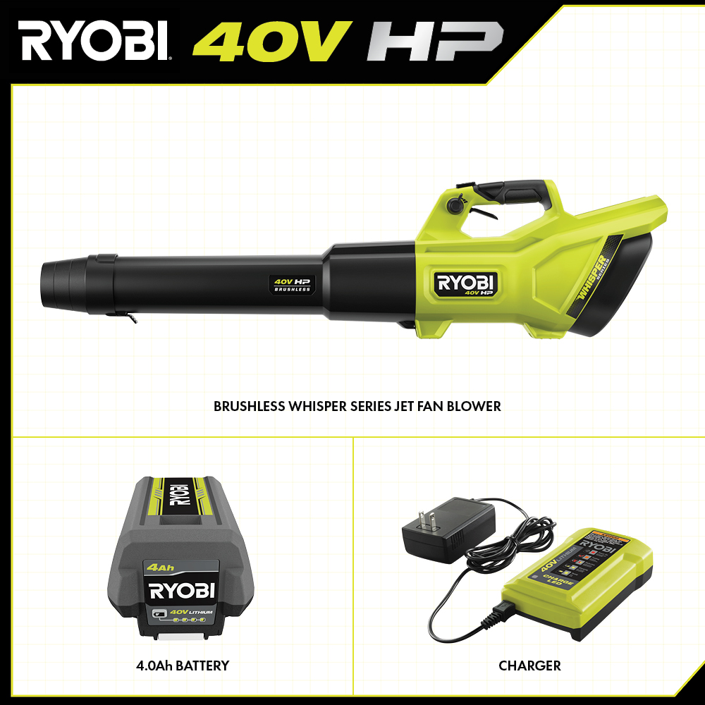40V HP BRUSHLESS 600 CFM WHISPER SERIES BLOWER