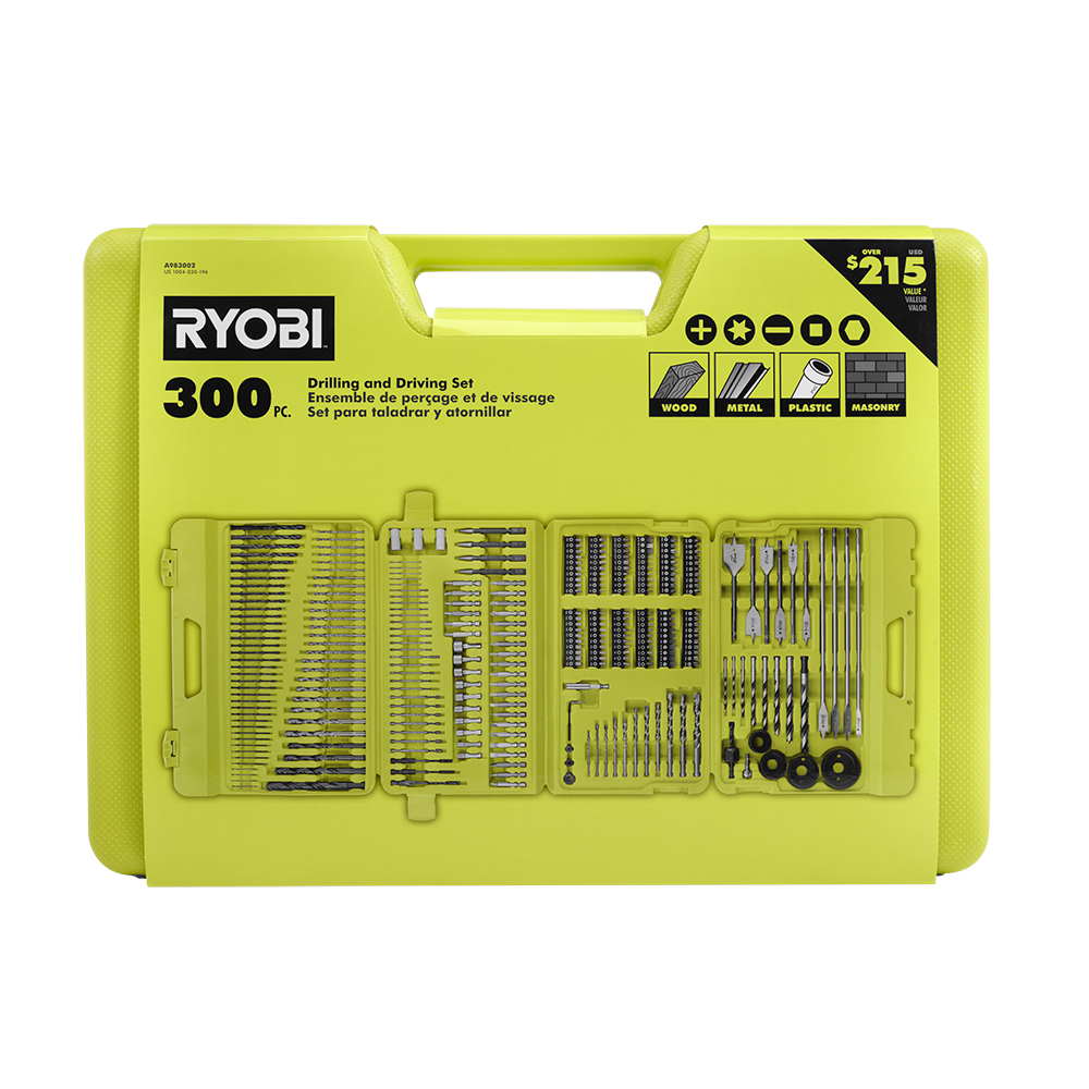 Multi-Material Drill and Drive Kit (300-Piece) with Case