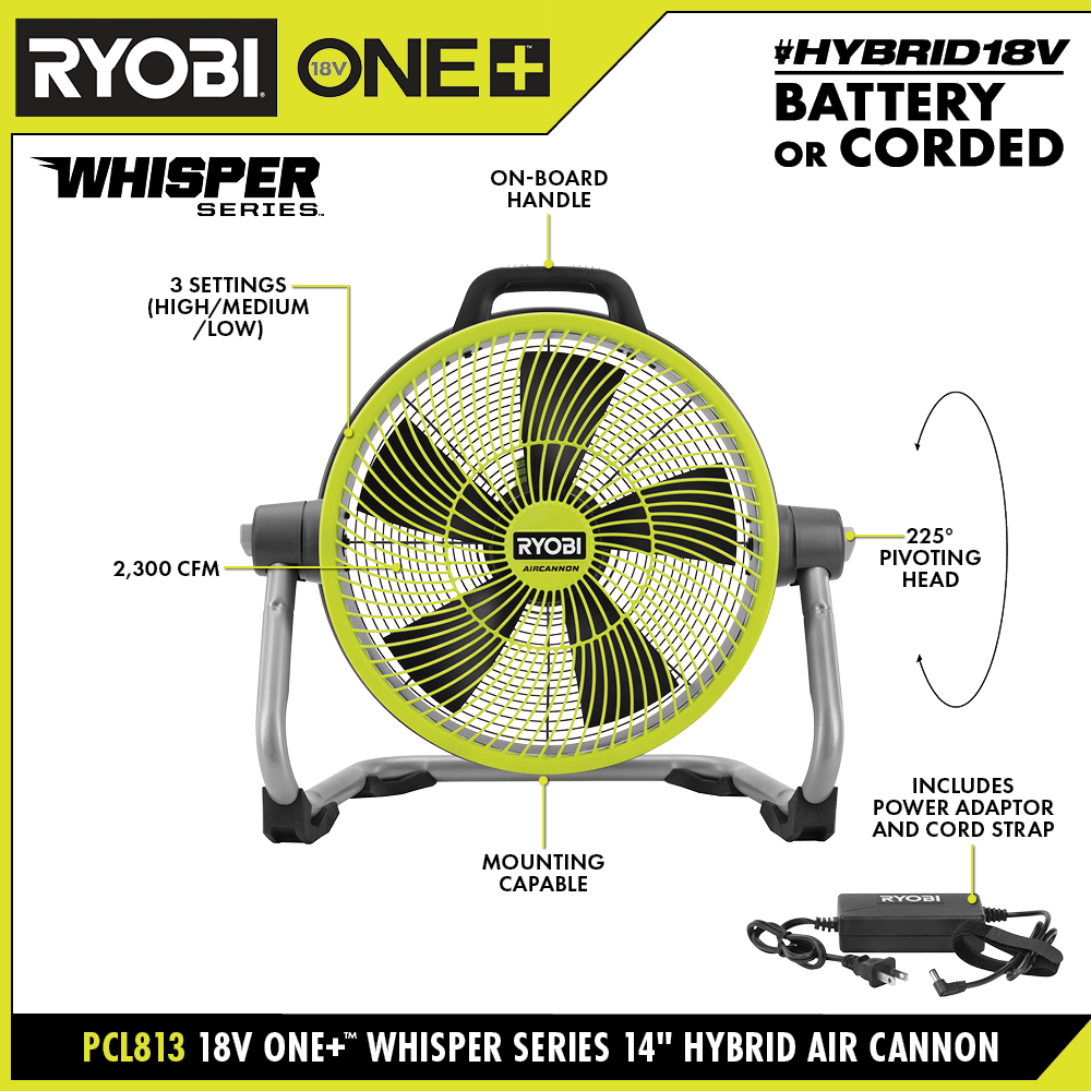 18V ONE+ HYBRID WHISPER SERIES 14
