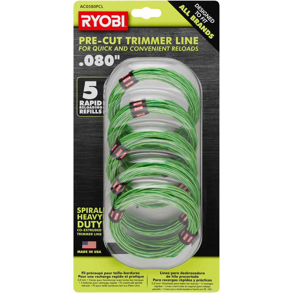 .080 PRE-CUT SPIRAL LINE (5 PACK)