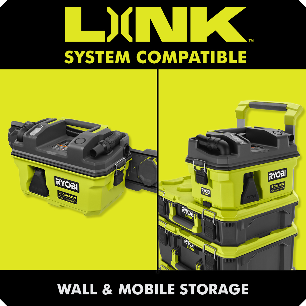 18V ONE+ LINK™ 3 GALLON WET/DRY VACUUM KIT