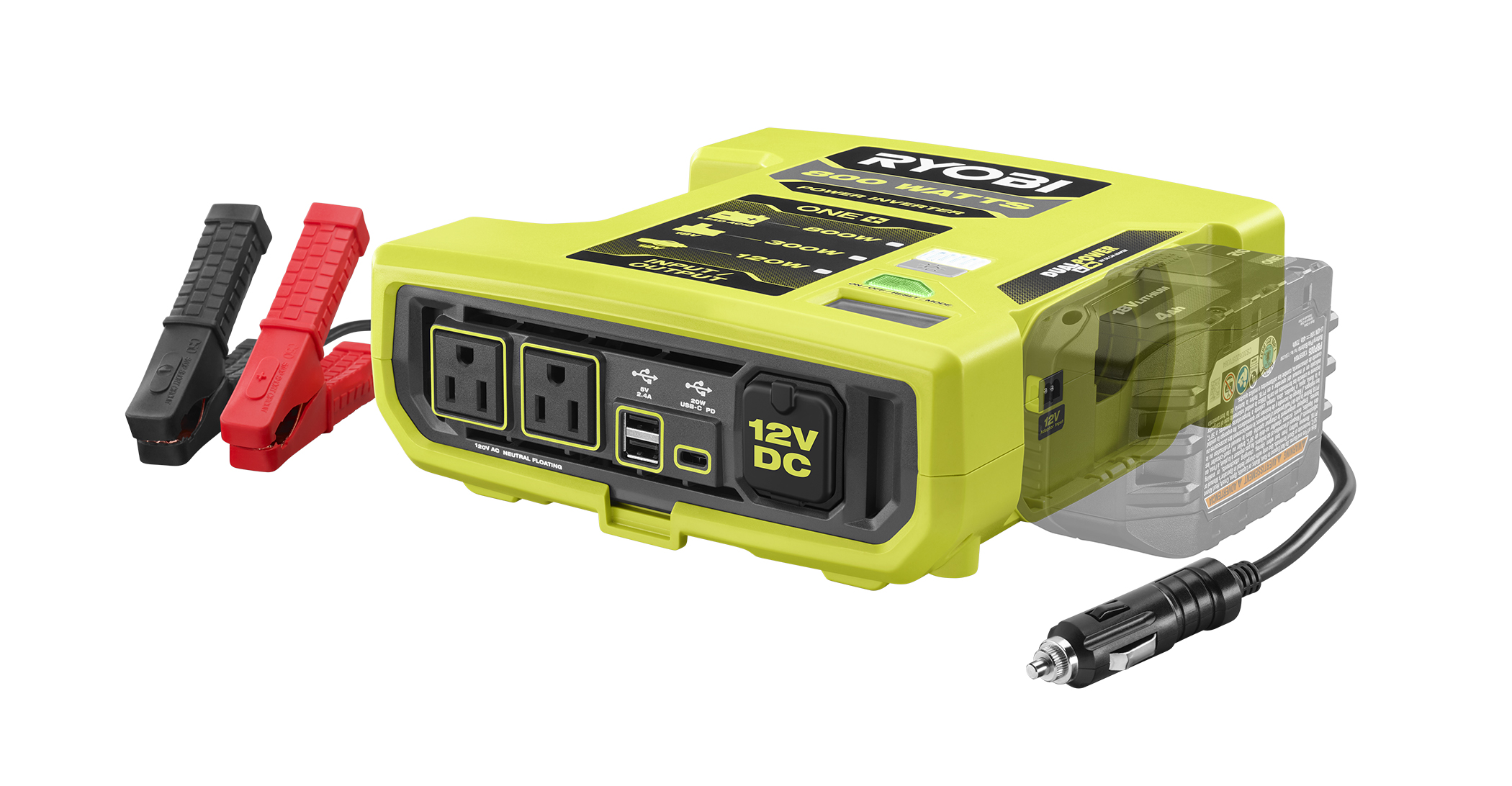 18V ONE+ 800-Watt Automotive Power Inverter