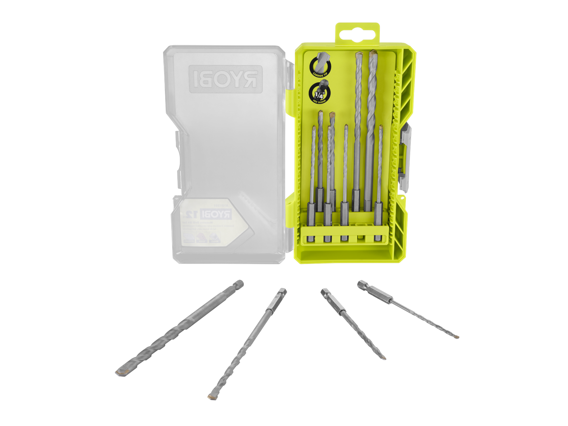 12 PC. Masonry Drill Bit Set