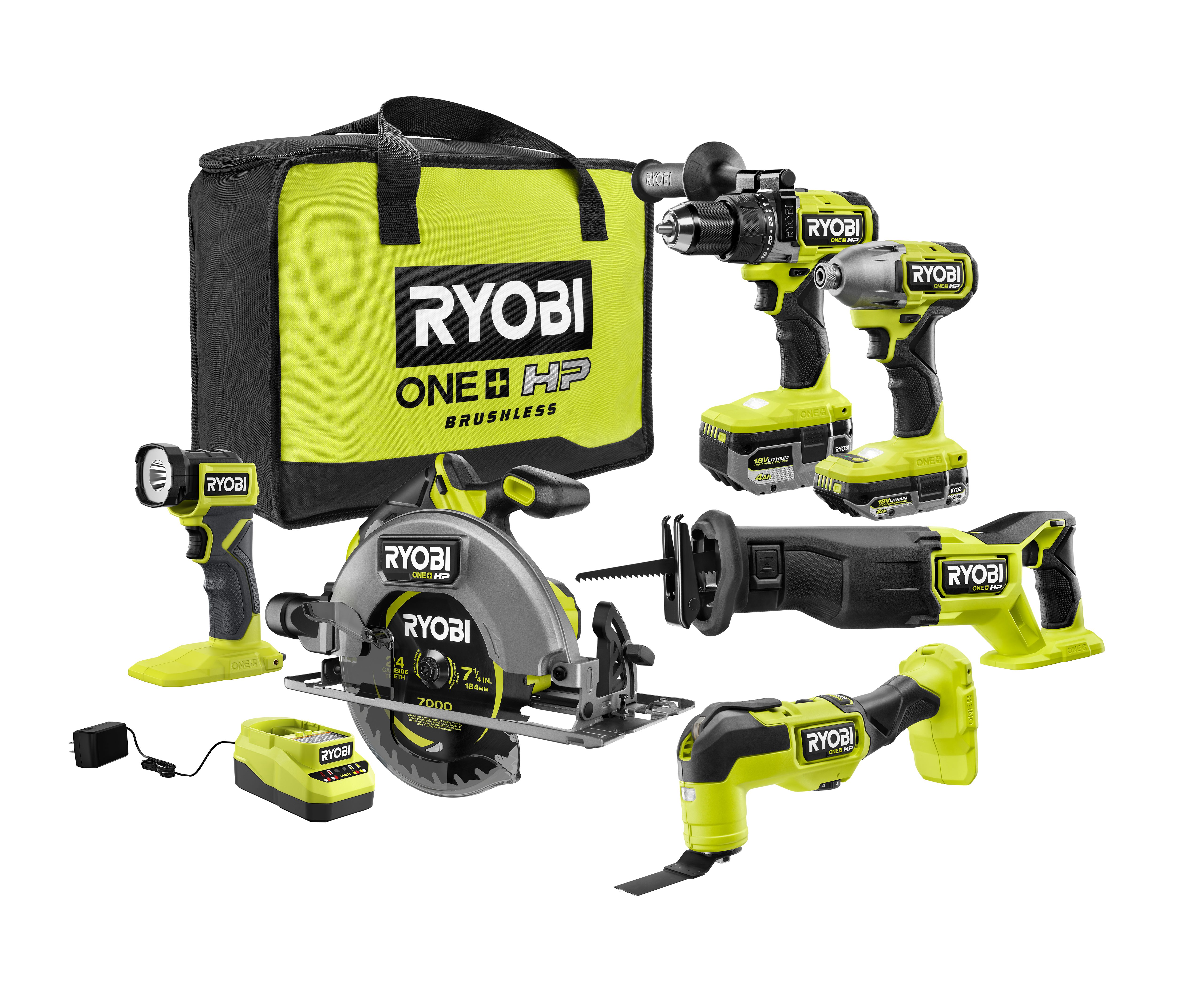 18V Brushless 6-Tool Combo Kit
