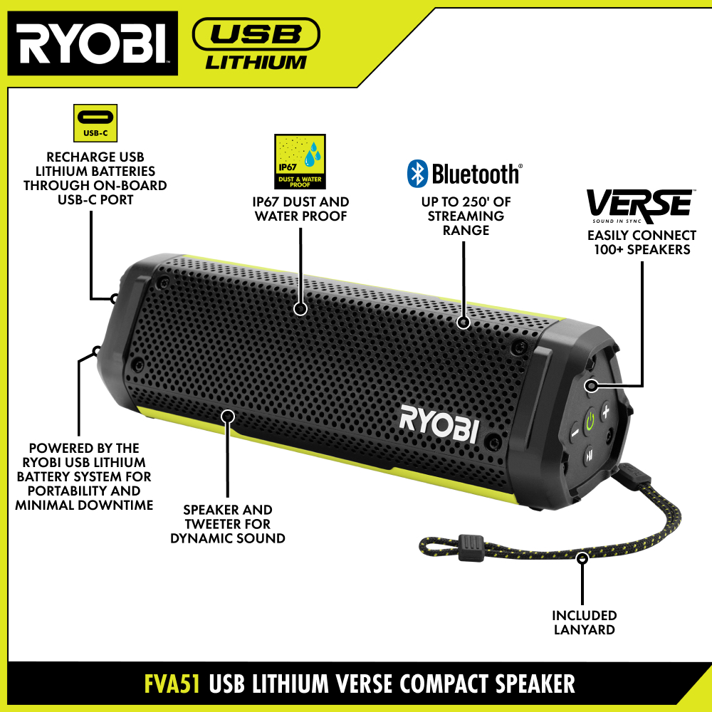 USB LITHIUM VERSE™ COMPACT SPEAKER KIT