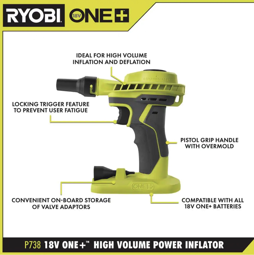 18V ONE+ High Volume Power Inflator