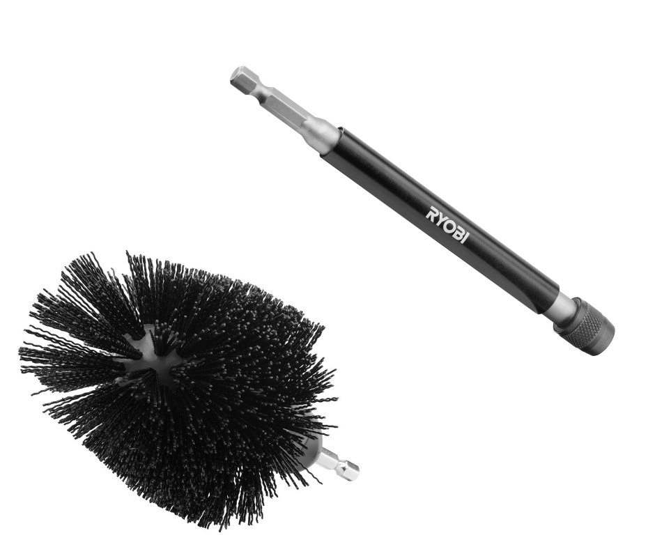 2 PC. Abrasive Bristle Brush Cleaning Kit with Extension