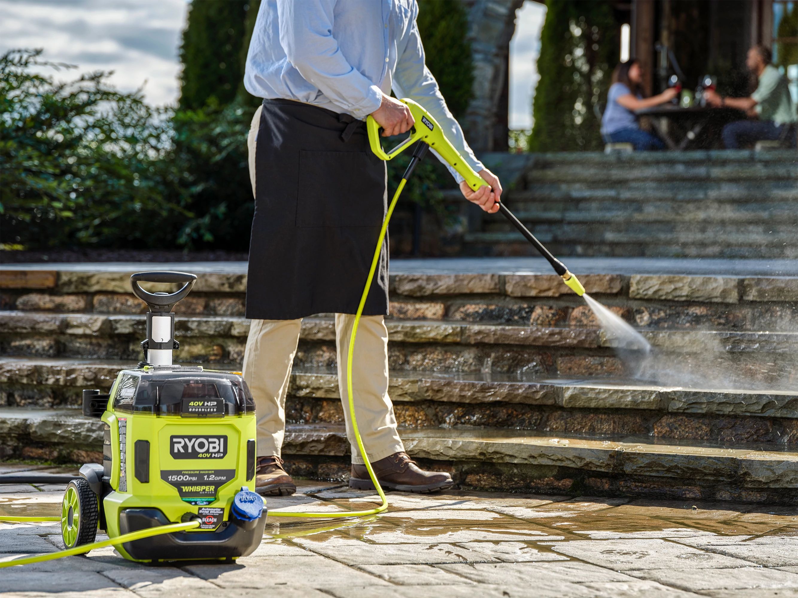 40V HP BRUSHLESS WHISPER SERIES 1500 PSI 1.2 GPM PRESSURE WASHER