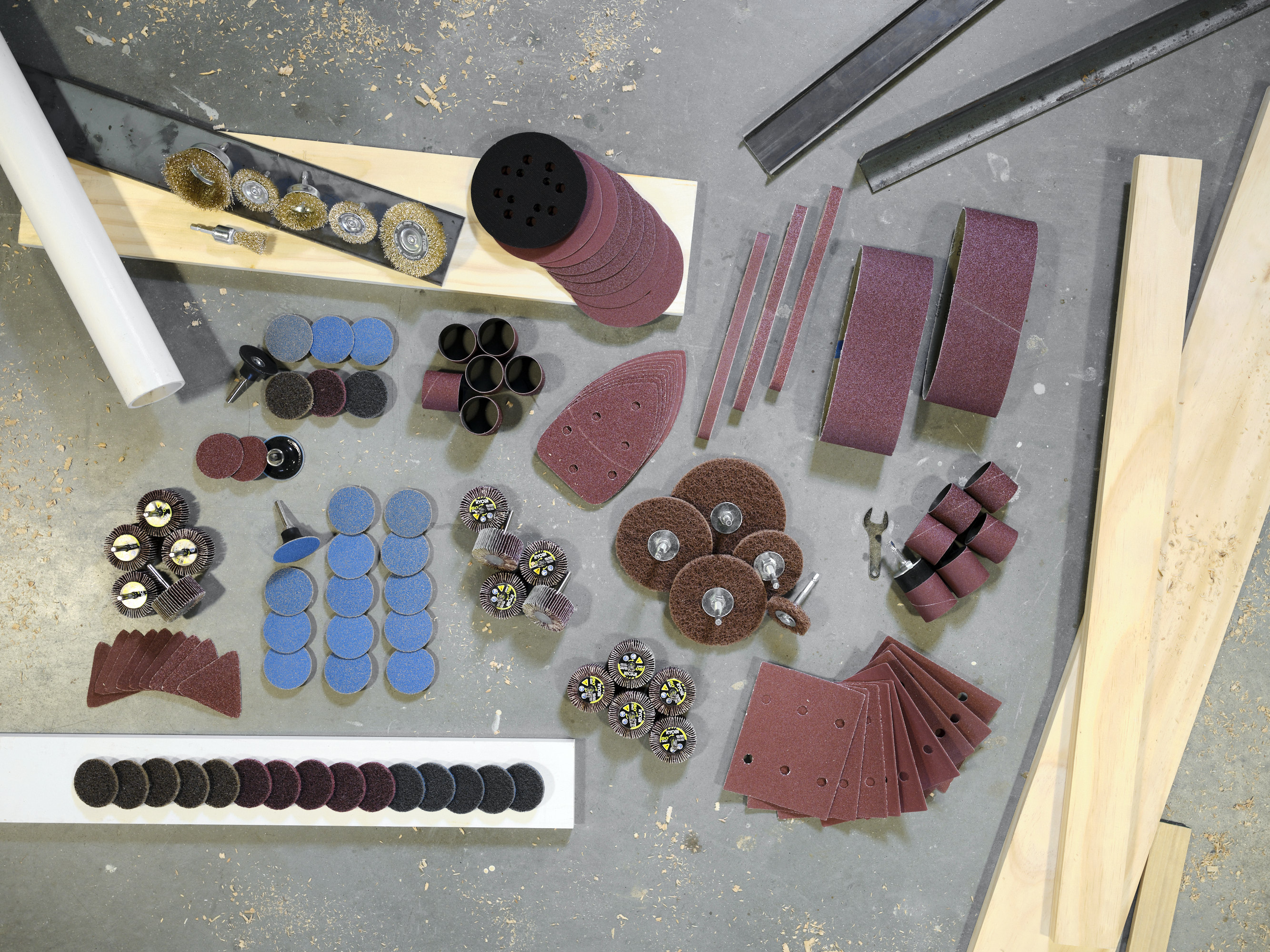 9 PC. 1/4 SHEET SANDER SAND PAPER