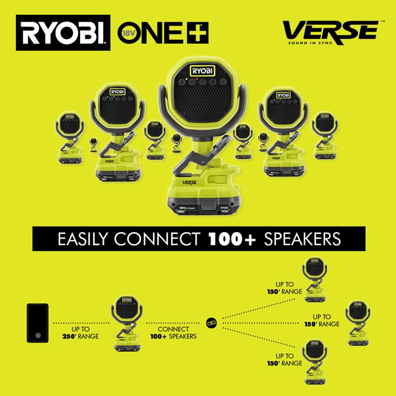 18V ONE+ VERSE™ CLAMP SPEAKER (TOOL ONLY)