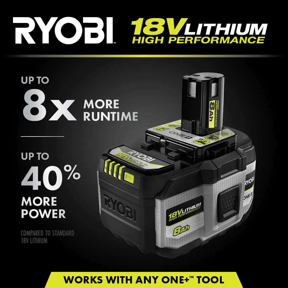 18V ONE+ 8Ah LITHIUM HIGH PERFORMANCE BATTERY